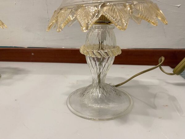 Lampes de table vénitiennes en verre de Murano signées Arte Murano