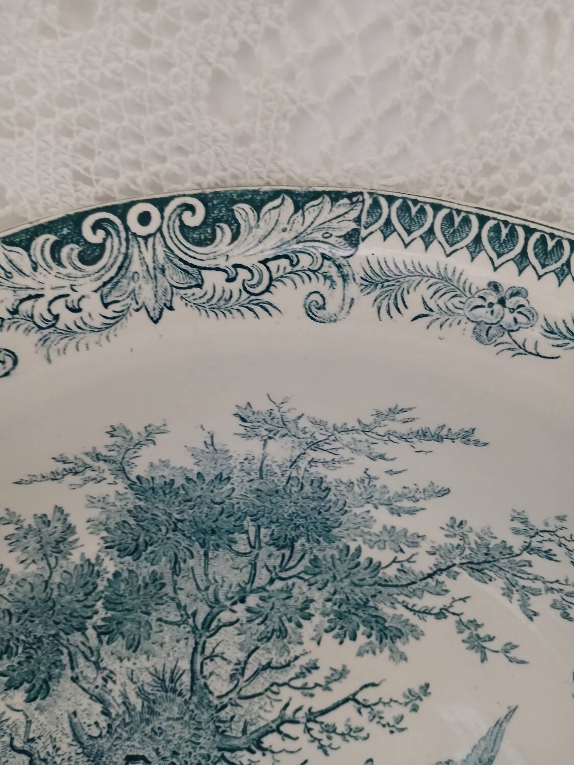Old ironstone dish from Sarreguemines