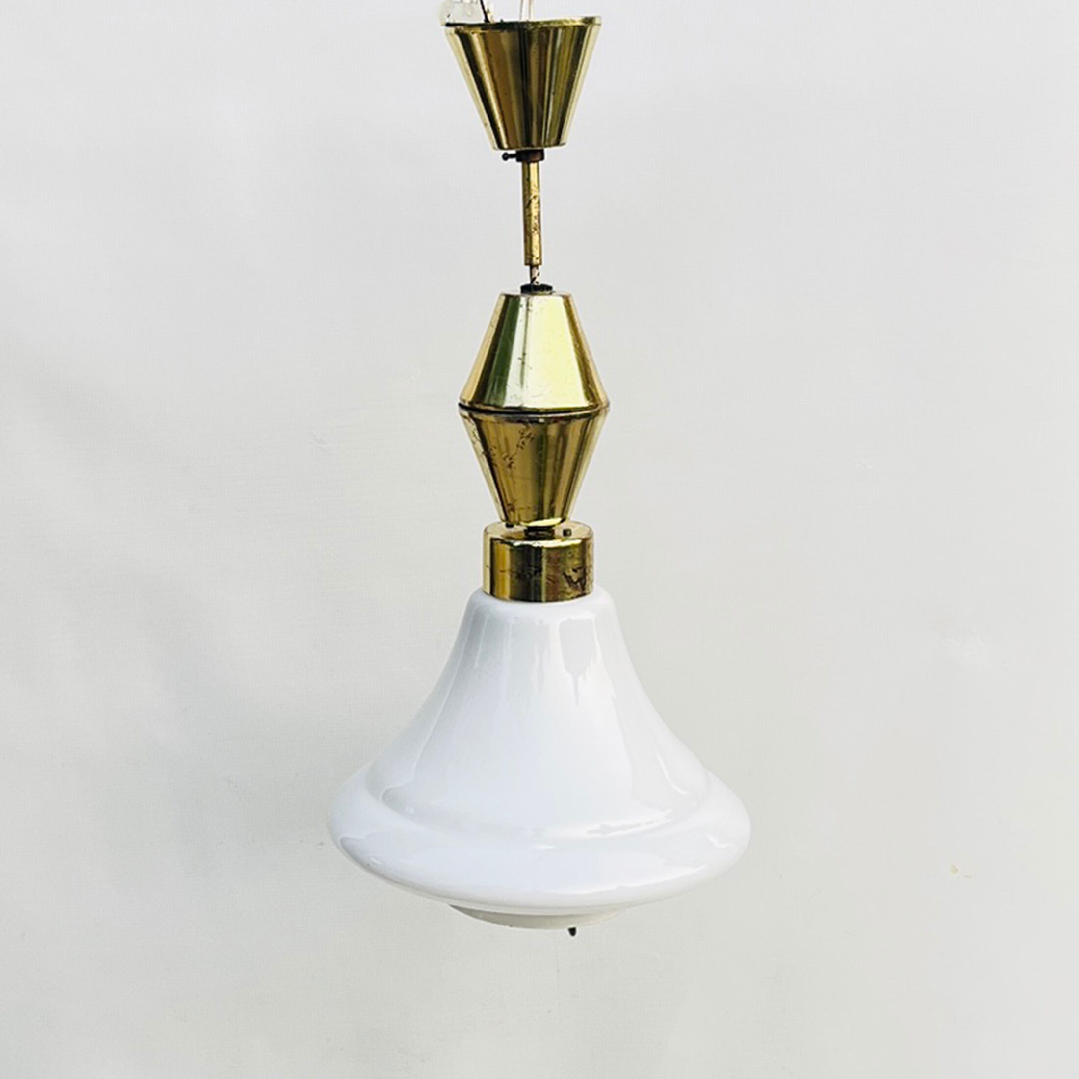 Hanging lamp, Kamenický Šenov, Czechoslovakia, 1950s