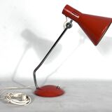 Stilnovo Milano, salmon orange table lamp from the 60s, signed