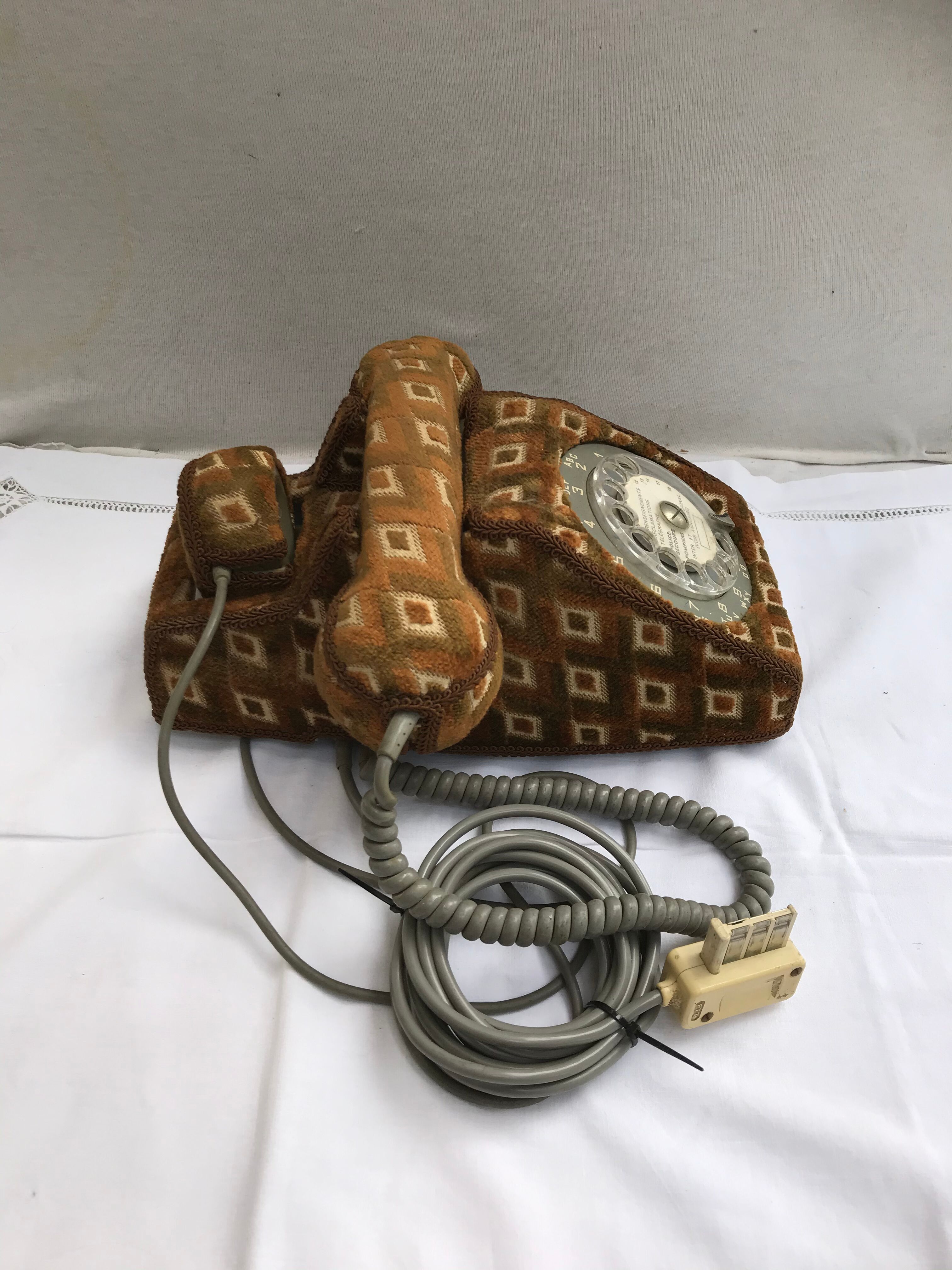 Former bakelite grey phone