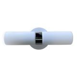 Wall lamp tube white glass and chrome metal vintage lighting LAMP-7428