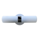 Wall lamp tube white glass and chrome metal vintage lighting LAMP-7428