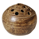 Vase with pyrite sandstone flowers