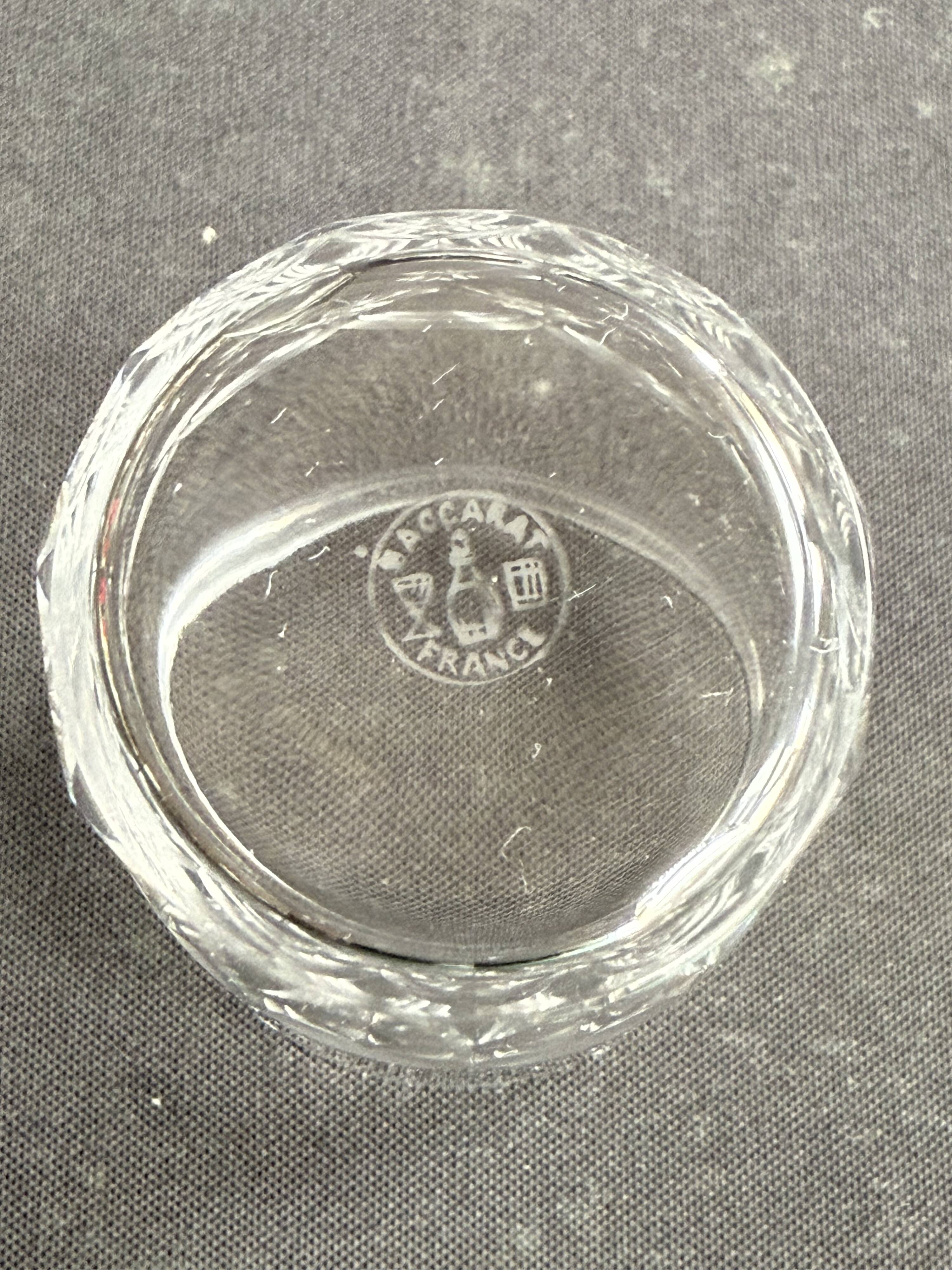 8 Baccarat Chauny tumbler glasses