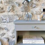Bedside table with spindle legs