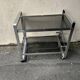 Vintage aluminum rolling trolley