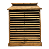 Trade furniture for printer with writing tray in inclined plane around 1900