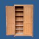 Parisian wardrobe solid oak raw 1940