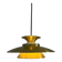 Lampe vintage danoise en or - pendentif multicouche