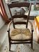 Wicker chair folk art