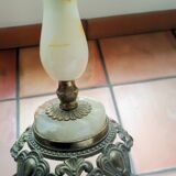 Alabaster lamp base