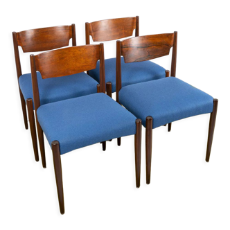 Mid century dining chairs with new upholstery