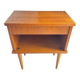 Table de chevet vintage en bois clair