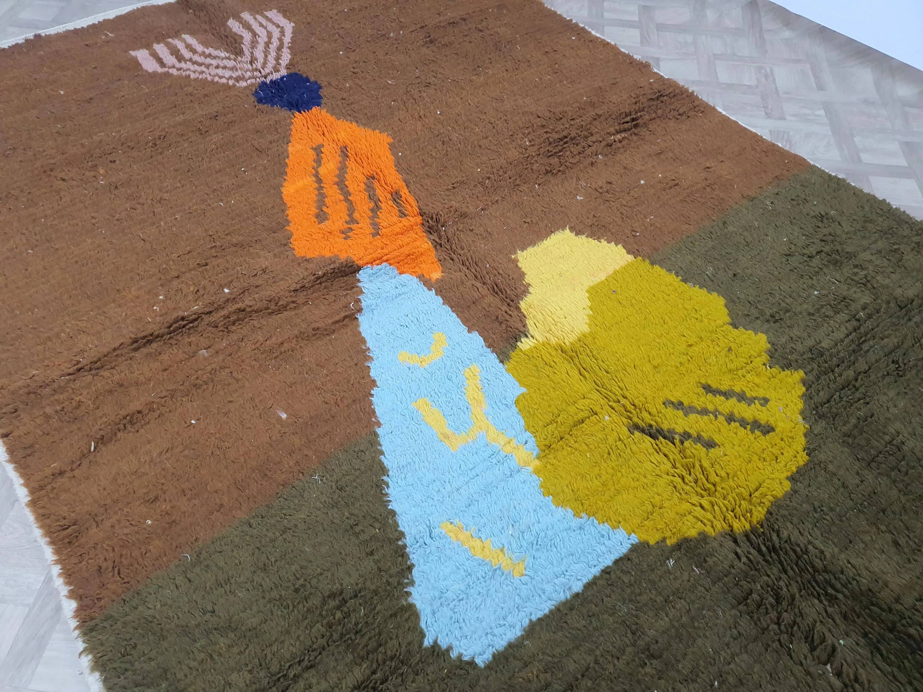 Handmade Moroccan rug high quality 2.5x1.5 m