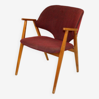 Fauteuil scandinave en hêtre, Suède, 1960