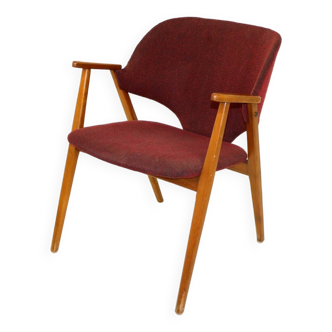 Fauteuil scandinave en hêtre, Suède, 1960