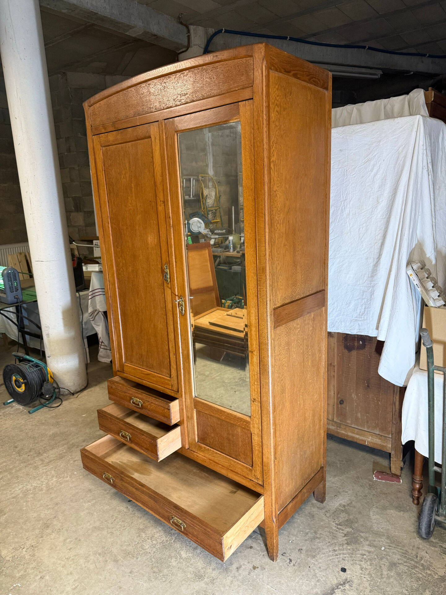 Parisian wardrobe Art Deco chest of drawers