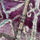 Moroccan carpet boujad purple - 214 x 350 cm