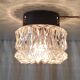 Molded glass ceiling or wall light - 60s/70s