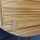Vintage oval bamboo rattan mirror from the 1980s