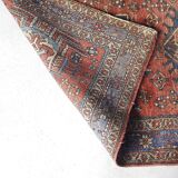 Tapis persan ancien tissé à la main Heriz, années 1920 - 140x97cm