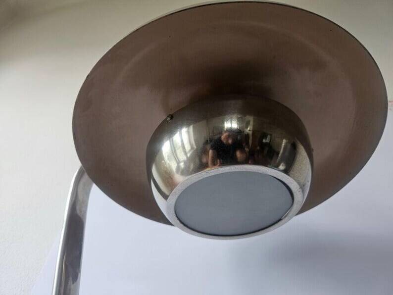 Rare Bauhaus Chrome Table Lamp, Franta Anyz, Functionalism, Art Deco, 1930s