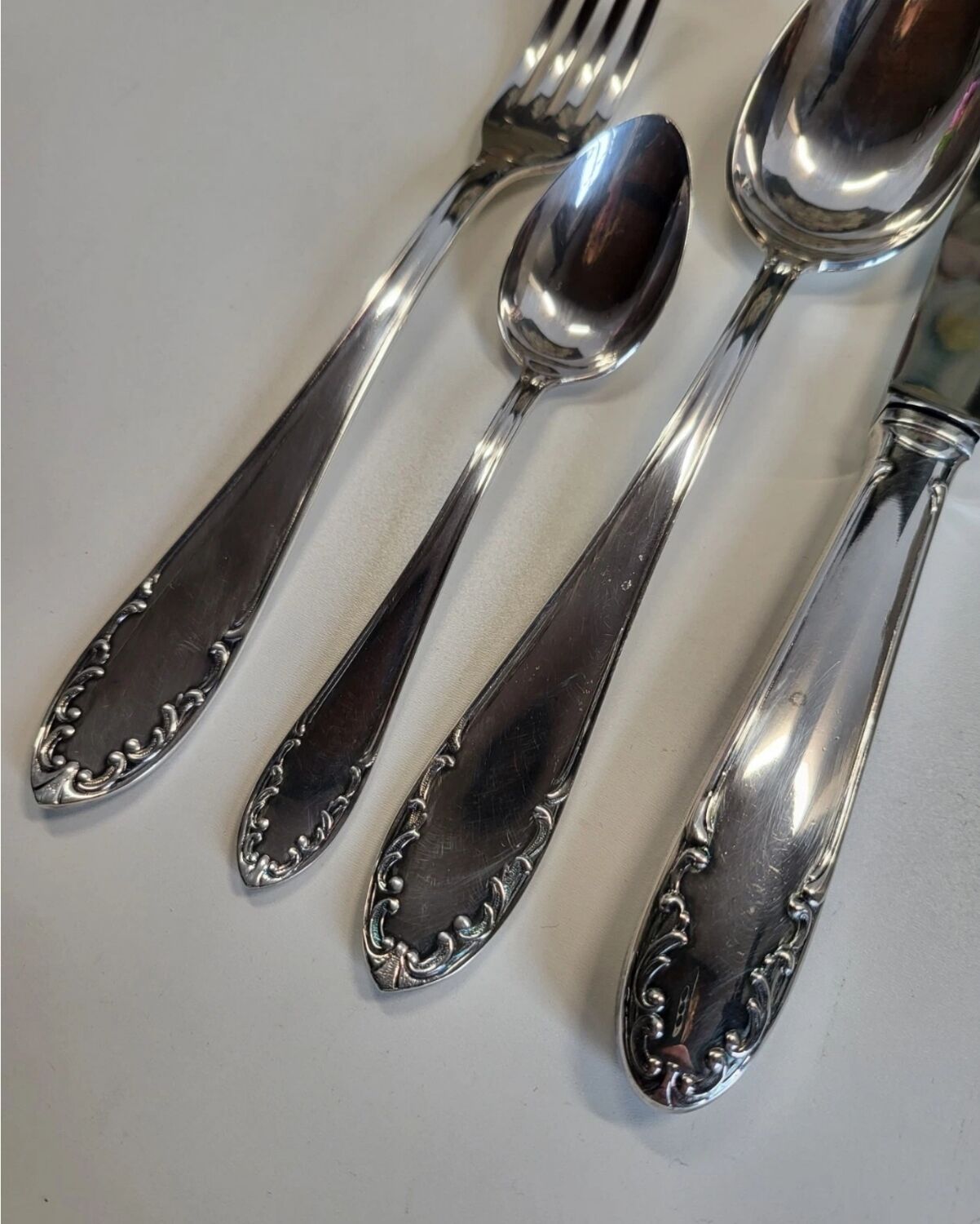 4-Piece Flatware Set, Liberty Silver-Plated Metal