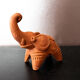 Éléphant vintage en terre cuite