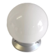 Plafonnier en bakélite et globe opaline blanc, années 50/60