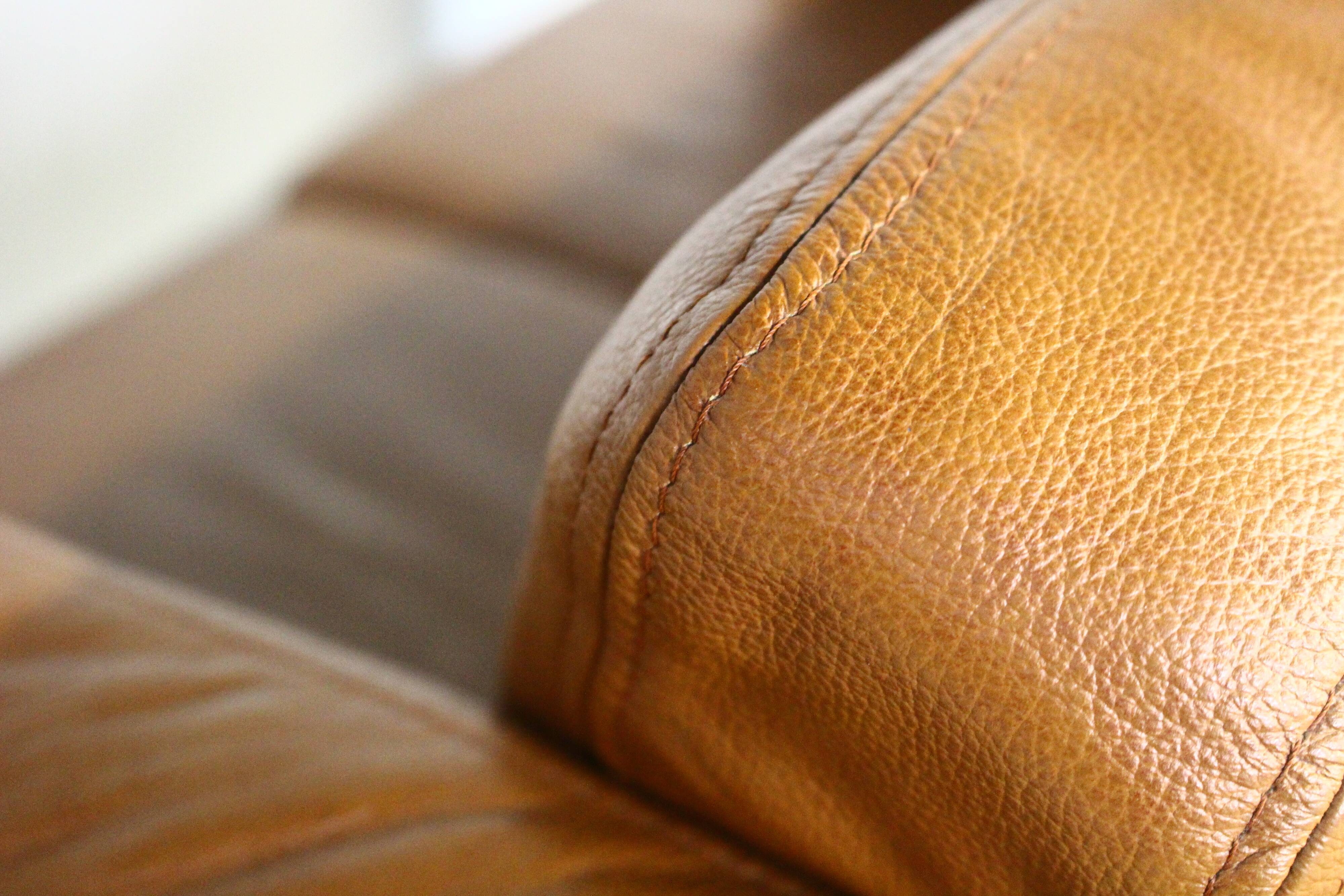 Brown Leather 2 Seater Sofa