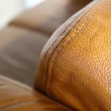 Brown Leather 2 Seater Sofa