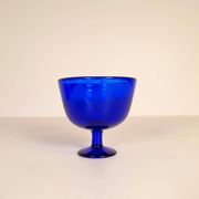 Midcentury collection of eight blue vases by Erik Höglund, Sweden, 1960s.