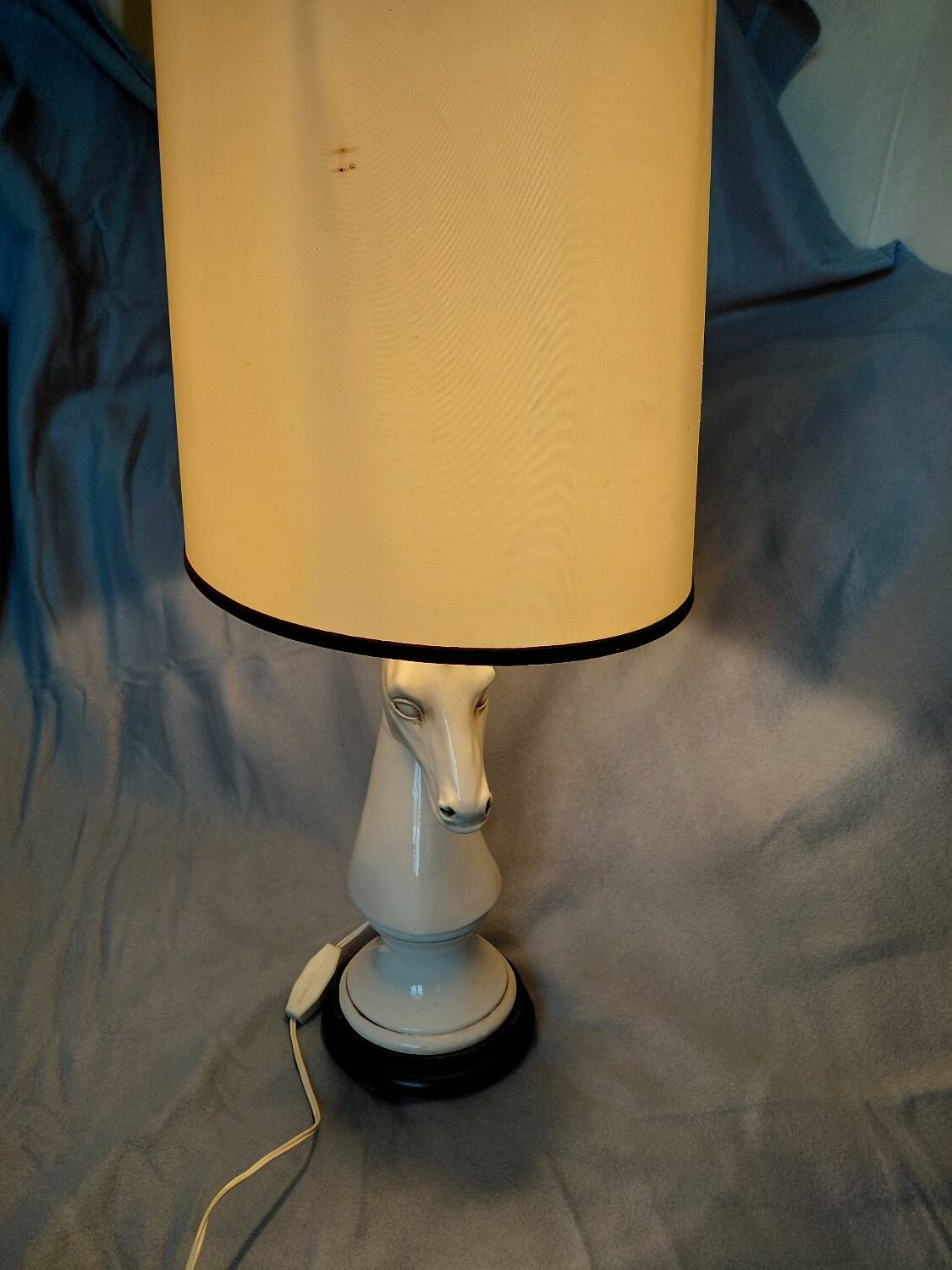 1970 ceramic horse lamp