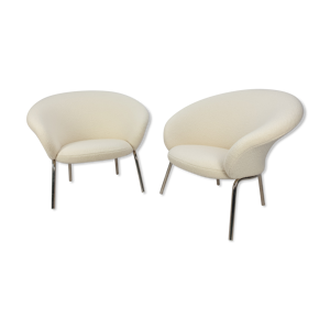 Paire de fauteuils modèle - pierre paulin