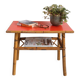 Small coffee table / Side table / Bamboo and rattan end table 1960s