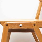 Woodwest chair all stackable light oak