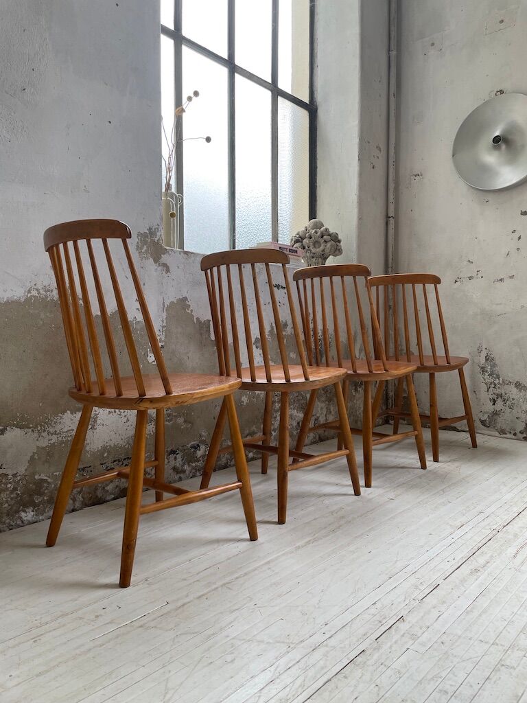 4 Scandinavian chairs Sweden Stolfabrik