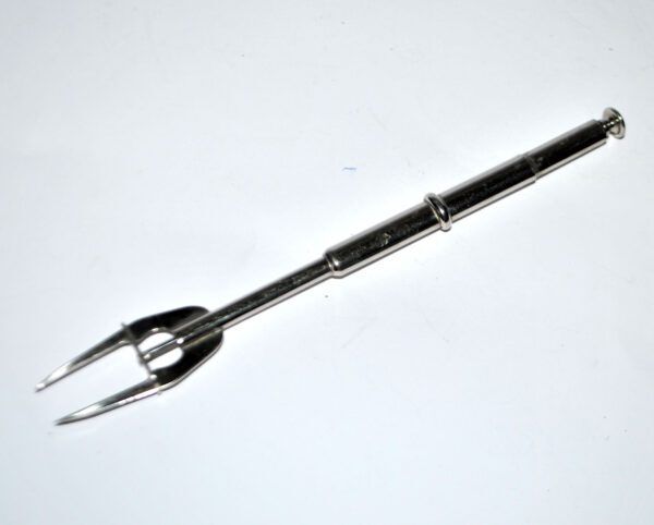 Crustacean claw - silver-plated lobster pick with pusher