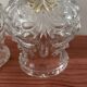 Paire d’appliques murales vintage en verre ciselé
