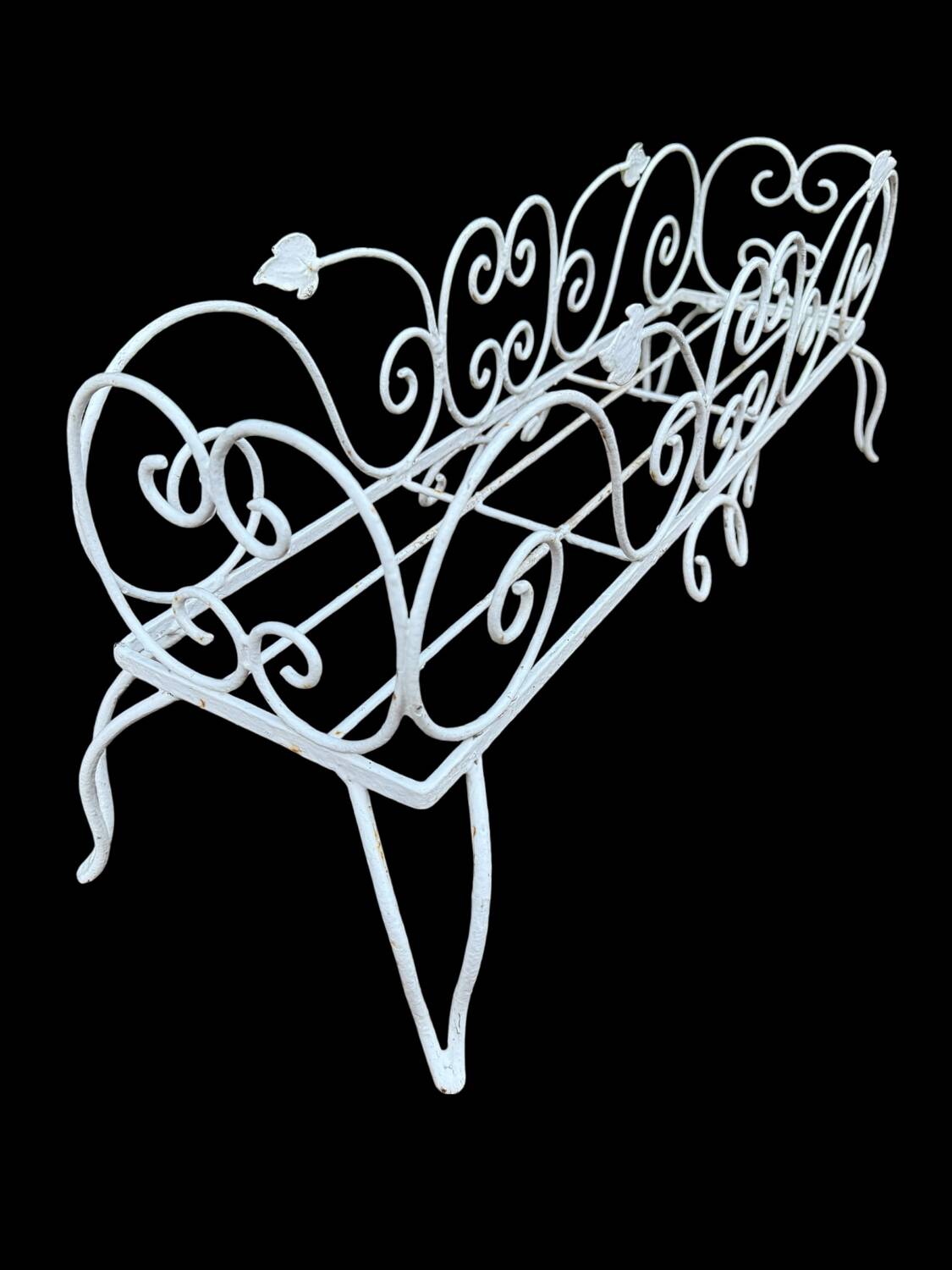 1950s wrought iron planter