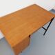 Bureau moderniste vintage Multitable par Jacques Hitier en bois de chêne