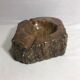 Ashtray old polished stone