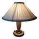 Vintage lamp from the 1940s with its pleated shade.