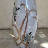 Enamelled ceramic vase