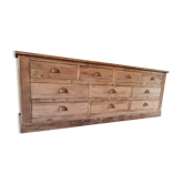 Old trade counter furniture ten drawers