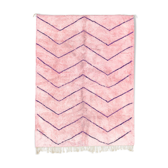 Modern Moroccan carpet pink contemporary art 150x240cm