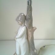 Vintage porcelain lamp Zaphir (Lladro) Spain by sculptor Jose Puche 1978