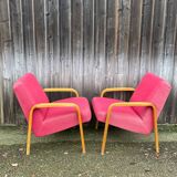 Armchairs by Joseph-André Motte, model 740, Steiner edition, circa 1958.
