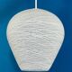 Mid Century Glass Hanging Lamp, Vintage Lighting